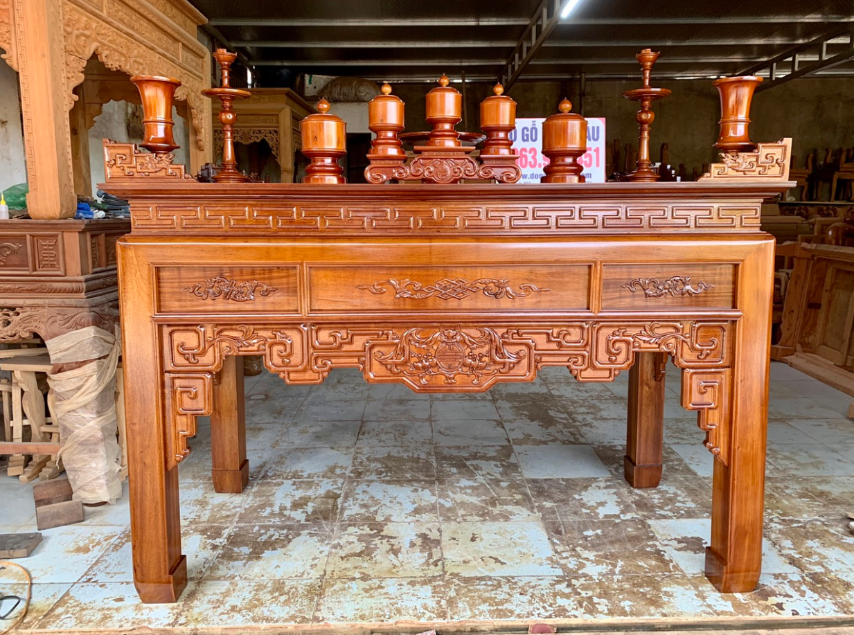 Án Gian Thờ Đục Cảnh Tứ Quý